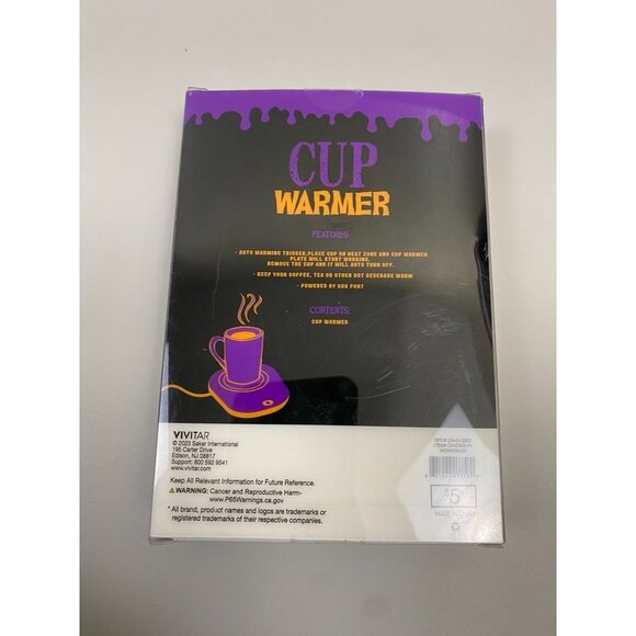 NEW Vivitar Accessories Cup Warmer Halloween Pumpkin Jack o lantern Orange - Picture 2 of 8